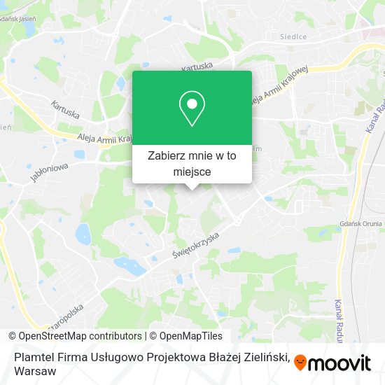 Mapa Plamtel Firma Usługowo Projektowa Błażej Zieliński