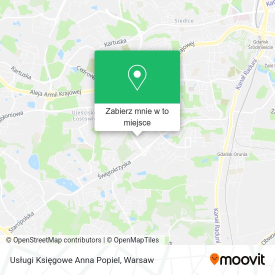 Mapa Usługi Księgowe Anna Popiel