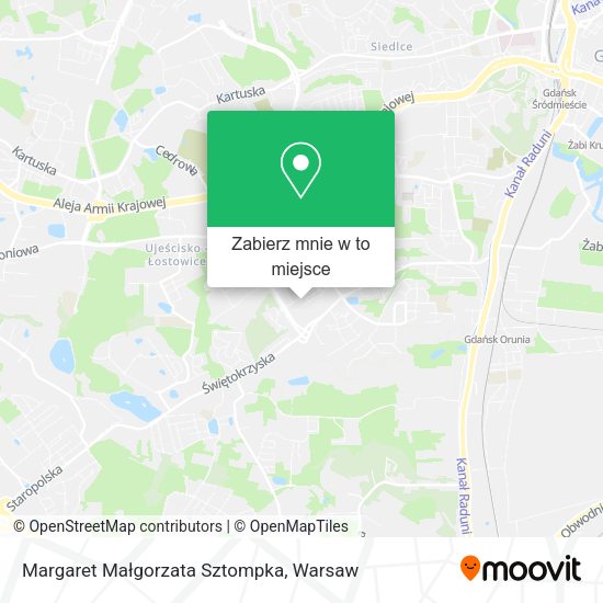 Mapa Margaret Małgorzata Sztompka