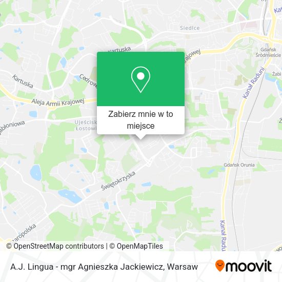 Mapa A.J. Lingua - mgr Agnieszka Jackiewicz