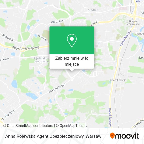 Mapa Anna Rojewska Agent Ubezpieczeniowy