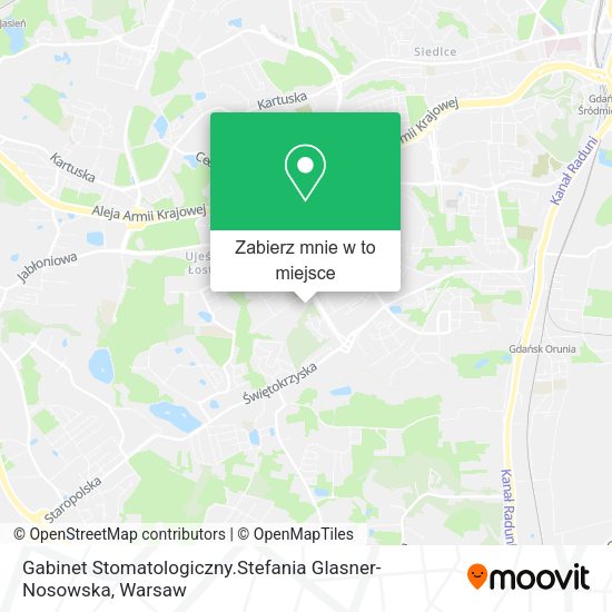 Mapa Gabinet Stomatologiczny.Stefania Glasner-Nosowska