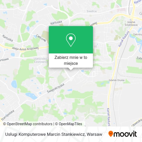 Mapa Usługi Komputerowe Marcin Stankiewicz