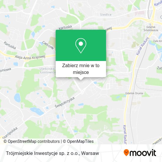 Mapa Trójmiejskie Inwestycje sp. z o.o.