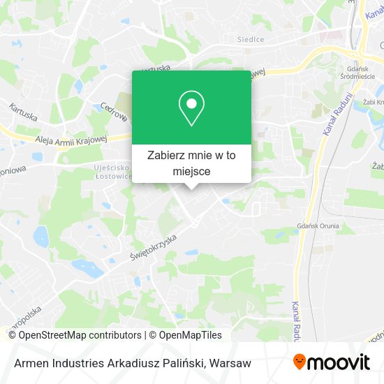 Mapa Armen Industries Arkadiusz Paliński