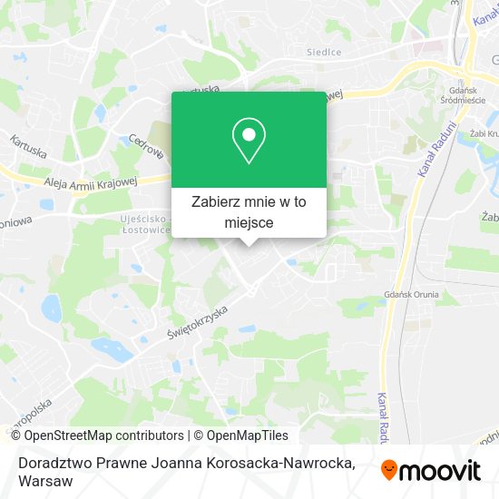 Mapa Doradztwo Prawne Joanna Korosacka-Nawrocka