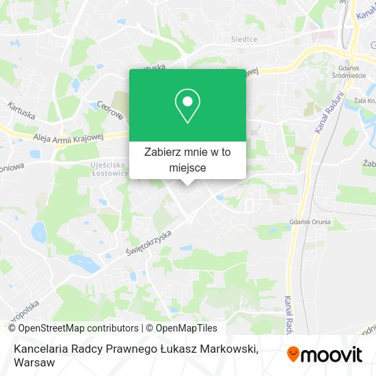 Mapa Kancelaria Radcy Prawnego Łukasz Markowski