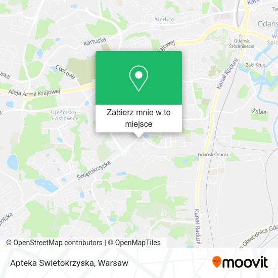 Mapa Apteka Swietokrzyska