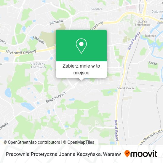 Mapa Pracownia Protetyczna Joanna Kaczyńska