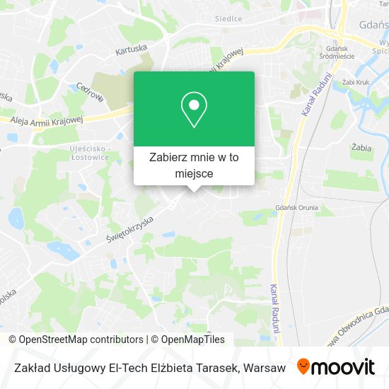 Mapa Zakład Usługowy El-Tech Elżbieta Tarasek