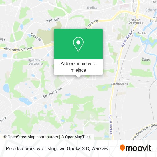 Mapa Przedsiebiorstwo Uslugowe Opoka S C