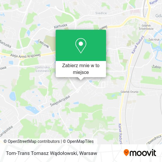 Mapa Tom-Trans Tomasz Wądołowski