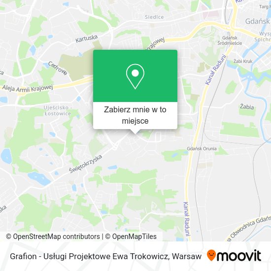 Mapa Grafion - Usługi Projektowe Ewa Trokowicz