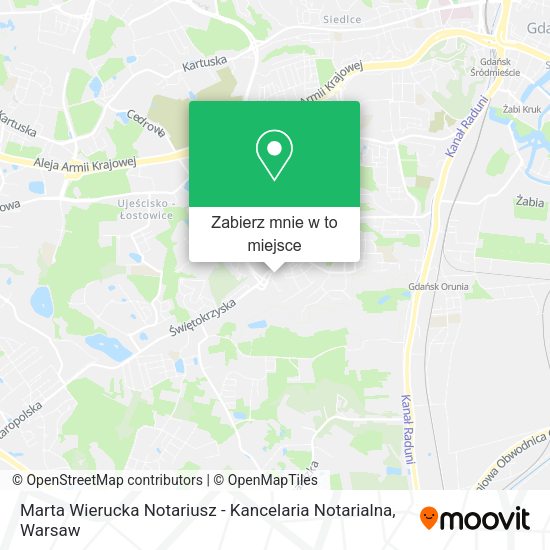 Mapa Marta Wierucka Notariusz - Kancelaria Notarialna