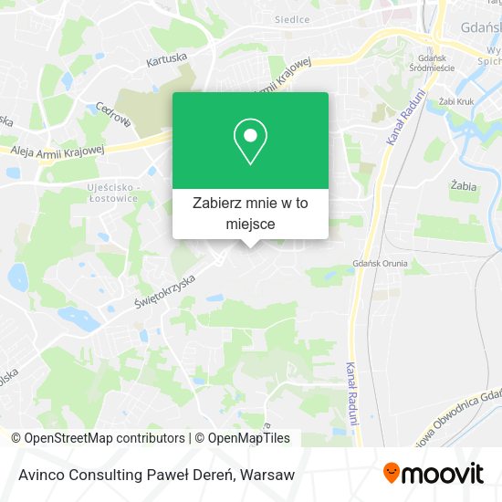 Mapa Avinco Consulting Paweł Dereń