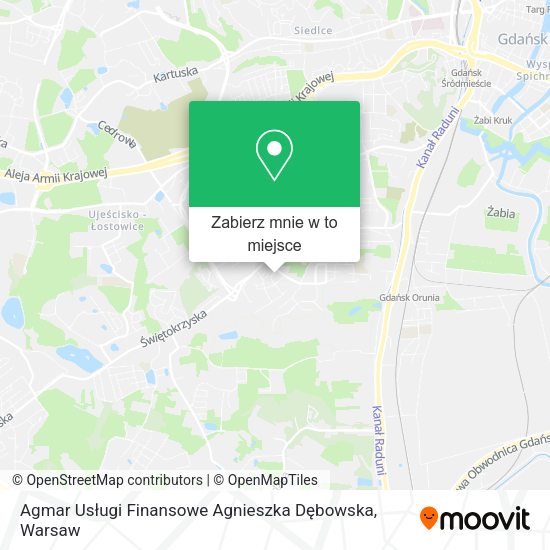 Mapa Agmar Usługi Finansowe Agnieszka Dębowska