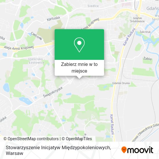 Mapa Stowarzyszenie Inicjatyw Międzypokoleniowych