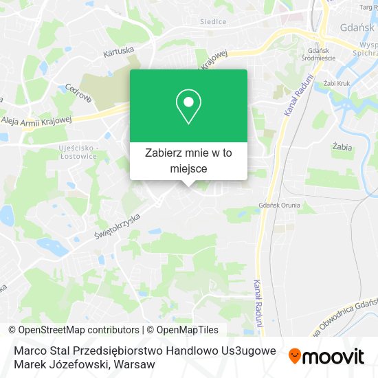 Mapa Marco Stal Przedsiębiorstwo Handlowo Us3ugowe Marek Józefowski