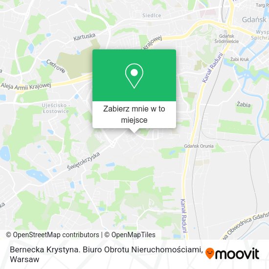 Mapa Bernecka Krystyna. Biuro Obrotu Nieruchomościami