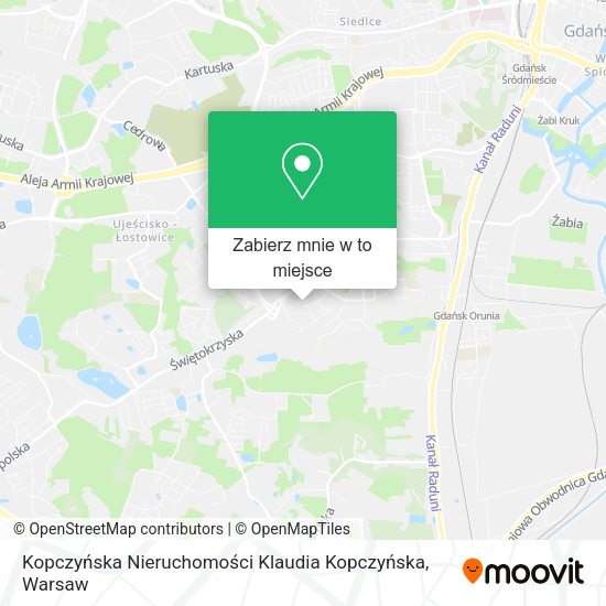 Mapa Kopczyńska Nieruchomości Klaudia Kopczyńska