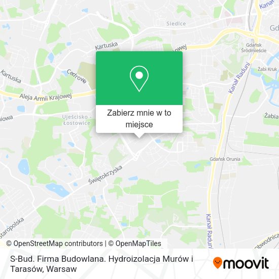 Mapa S-Bud. Firma Budowlana. Hydroizolacja Murów i Tarasów