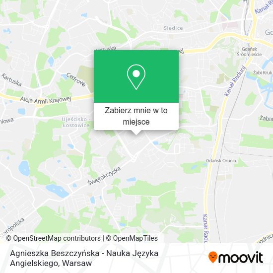 Mapa Agnieszka Beszczyńska - Nauka Języka Angielskiego