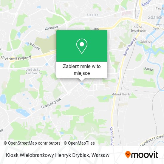 Mapa Kiosk Wielobranżowy Henryk Dryblak