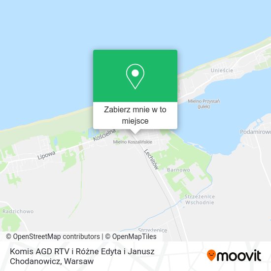 Mapa Komis AGD RTV i Różne Edyta i Janusz Chodanowicz