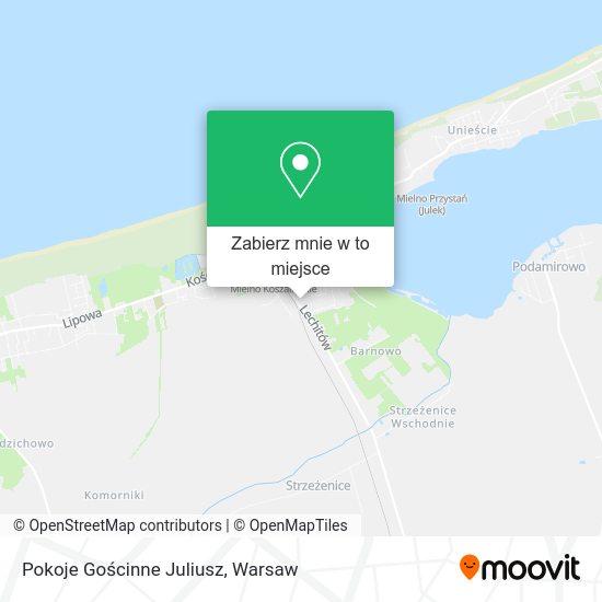 Mapa Pokoje Gościnne Juliusz