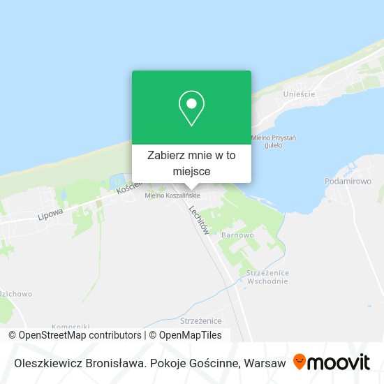 Mapa Oleszkiewicz Bronisława. Pokoje Gościnne