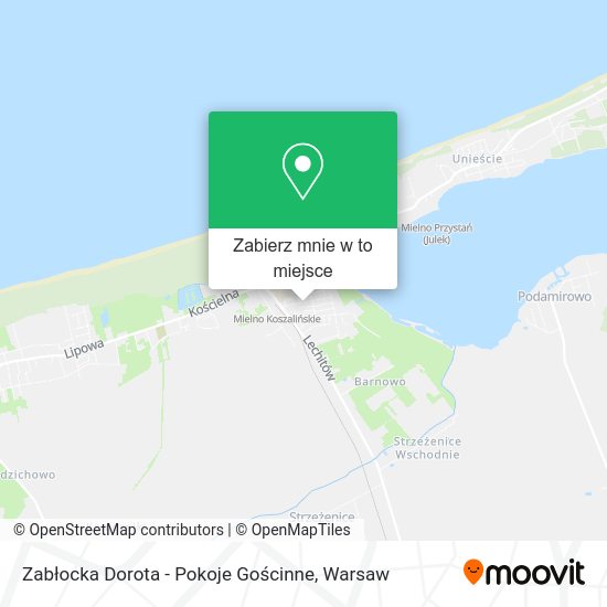 Mapa Zabłocka Dorota - Pokoje Gościnne