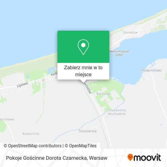 Mapa Pokoje Gościnne Dorota Czarnecka