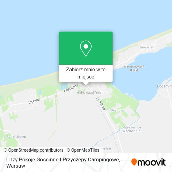 Mapa U Izy Pokoje Goscinne I Przyczepy Campingowe