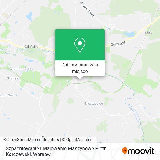 Mapa Szpachlowanie i Malowanie Maszynowe Piotr Karczewski