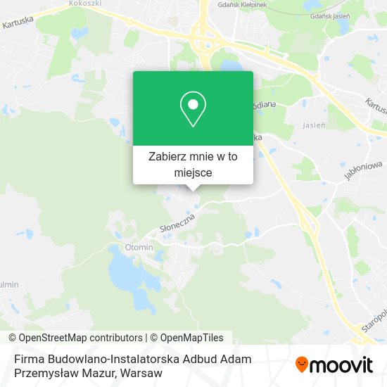 Mapa Firma Budowlano-Instalatorska Adbud Adam Przemysław Mazur