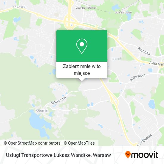 Mapa Usługi Transportowe Łukasz Wandtke