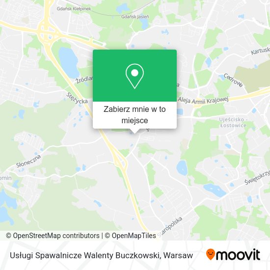 Mapa Usługi Spawalnicze Walenty Buczkowski