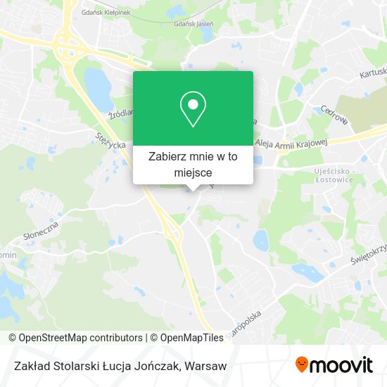 Mapa Zakład Stolarski Łucja Jończak