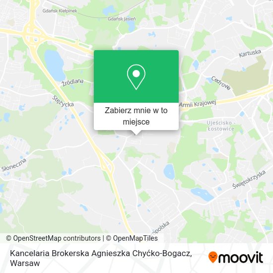 Mapa Kancelaria Brokerska Agnieszka Chyćko-Bogacz