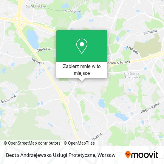 Mapa Beata Andrzejewska Usługi Protetyczne