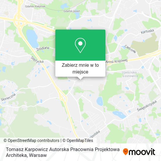 Mapa Tomasz Karpowicz Autorska Pracownia Projektowa Architeka