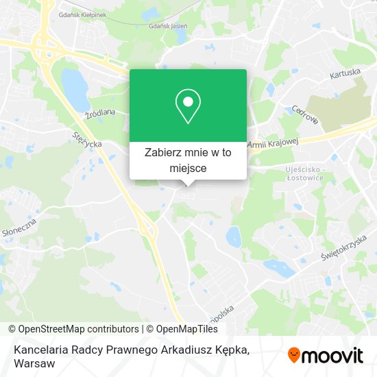 Mapa Kancelaria Radcy Prawnego Arkadiusz Kępka