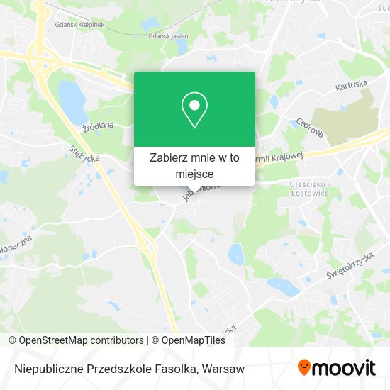 Mapa Niepubliczne Przedszkole Fasolka