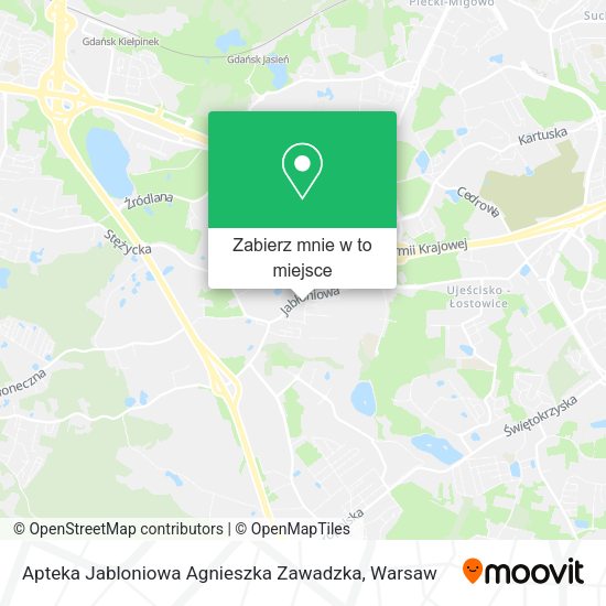 Mapa Apteka Jabloniowa Agnieszka Zawadzka