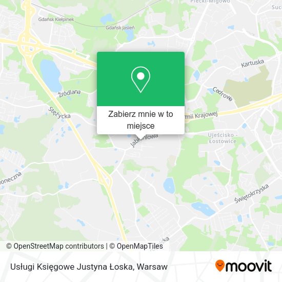 Mapa Usługi Księgowe Justyna Łoska