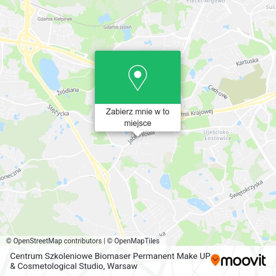 Mapa Centrum Szkoleniowe Biomaser Permanent Make UP & Cosmetological Studio