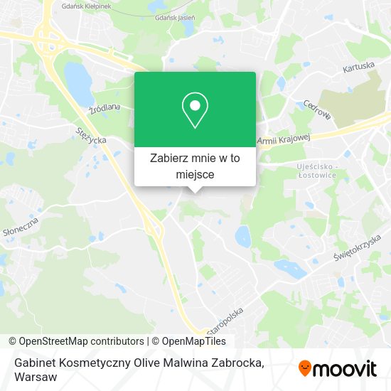 Mapa Gabinet Kosmetyczny Olive Malwina Zabrocka