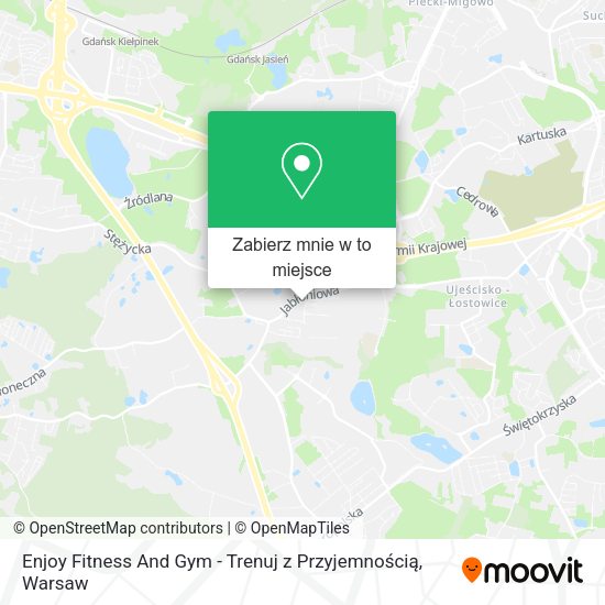 Mapa Enjoy Fitness And Gym - Trenuj z Przyjemnością