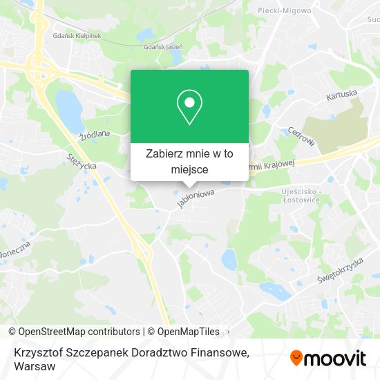 Mapa Krzysztof Szczepanek Doradztwo Finansowe