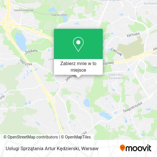 Mapa Usługi Sprzątania Artur Kędzierski